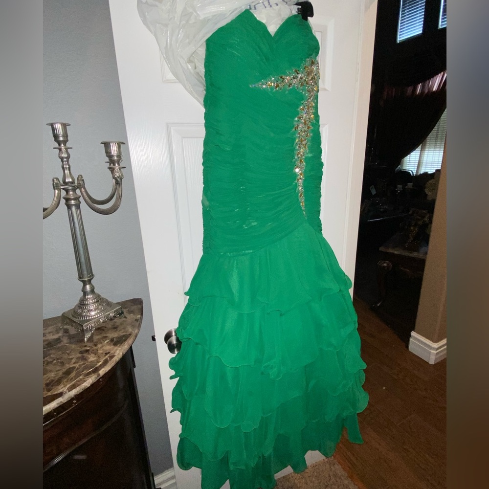 Camille La Vie strapless gown